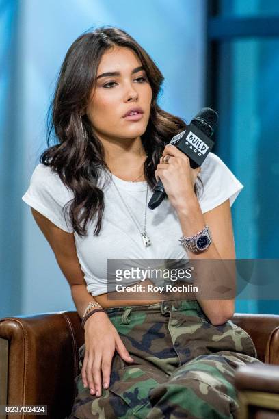Madison Beer discusses her new song "Dead" with the Build Series at Build Studio on July 27, 2017 in New York City.