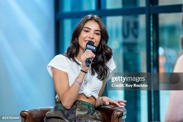 Madison Beer discusses her new song "Dead" with the Build Series at Build Studio on July 27, 2017 in New York City.