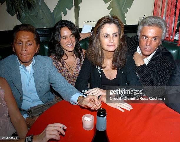 Valentino, Coco Brandolini, Georgina Brondolini and Giancarlo Giammetti