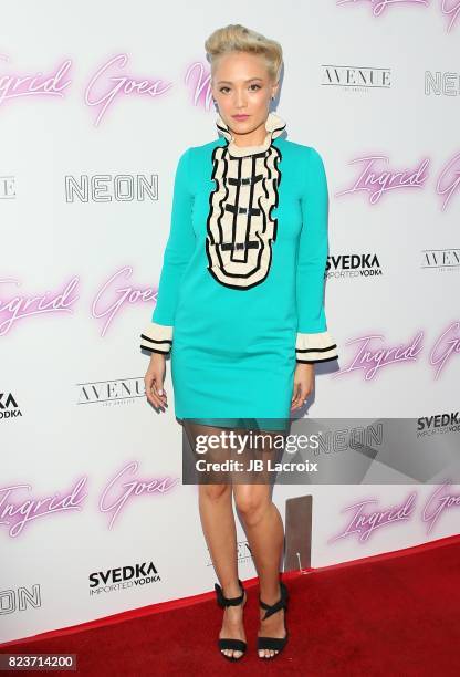 Pom Klementieff attends the premiere of Neon's 'Ingrid Goes West' on July 257 2017 in Hollywood, California.