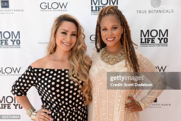 'Mom Life, Yo' hosts T Lopez and Breegan Jane attend the 'Celebrity Evening of Wellness' at Calamigos Beach Club on July 27, 2017 in Malibu,...