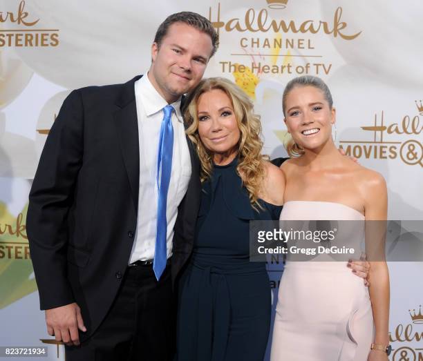 Cody Gifford, Kathie Lee Gifford and Cassidy Gifford arrive at the 2017 Summer TCA Tour - Hallmark Channel And Hallmark Movies And Mysteries at a...