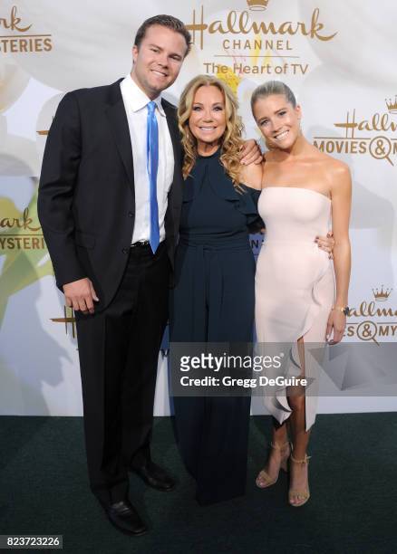 Cody Gifford, Kathie Lee Gifford and Cassidy Gifford arrive at the 2017 Summer TCA Tour - Hallmark Channel And Hallmark Movies And Mysteries at a...