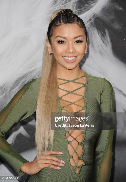 Liane Valenzuela attends the premiere of "Atomic Blonde" at The Theatre at Ace Hotel on July 24, 2017 in Los Angeles, California.