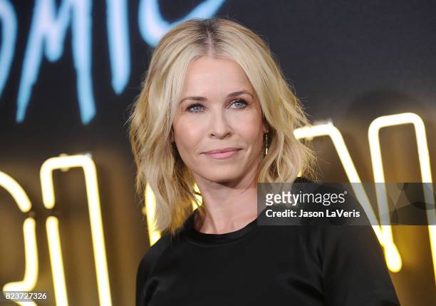 Chelsea Handler attends the premiere of "Atomic Blonde" at The Theatre at Ace Hotel on July 24, 2017 in Los Angeles, California.