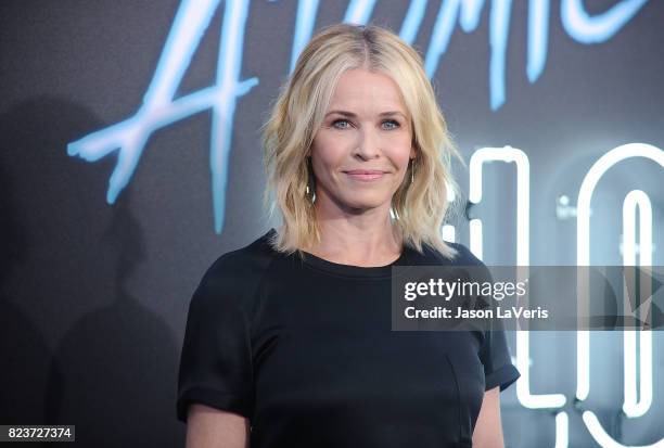 Chelsea Handler attends the premiere of "Atomic Blonde" at The Theatre at Ace Hotel on July 24, 2017 in Los Angeles, California.