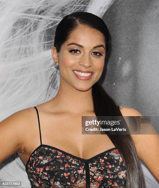 Lilly Singh attends the premiere of "Atomic Blonde" at The Theatre at Ace Hotel on July 24, 2017 in Los Angeles, California.