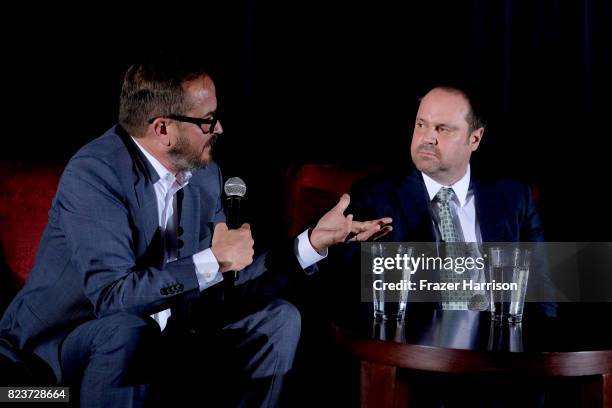 Producers Richard Berge and Jeff Skoll attend a special screening Q&A of 'An Inconvenient Sequel: Truth to Power' at The Cinerama Dome on July 27,...