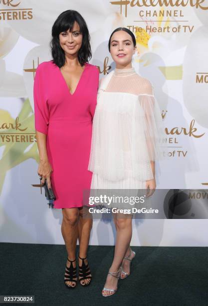 Catherine Bell and Bailee Madison arrive at the 2017 Summer TCA Tour - Hallmark Channel And Hallmark Movies And Mysteries at a private residence on...