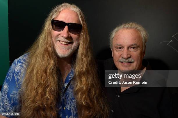 Tommie Sunshine and Giorgio Moroder attend the "I Feel Love" 40th Anniversary Party presented by Smirnoff Sound Collective, Mixmag and Casablanca...
