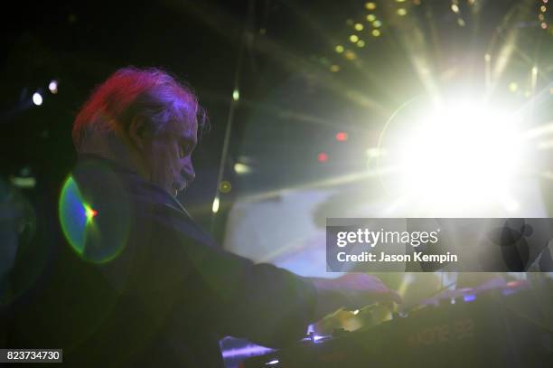 Giorgio Moroder performs at the "I Feel Love" 40th Anniversary Party presented by Smirnoff Sound Collective, Mixmag and Casablanca Records at...