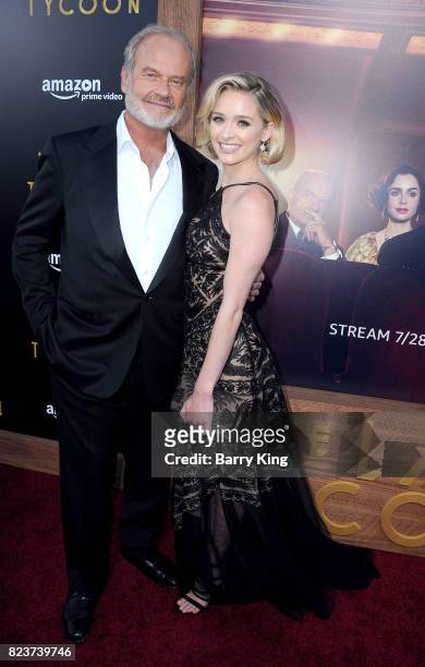 Actor Kelsey Grammer and daughter actress Greer Grammer attend the premiere of Amazon Studios' 'The Last Tycoon' at the Harmony Gold Preview House...
