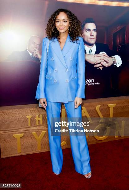 Ashley Madekwe attends the premiere of Amazon Studios 'The Last Tycoon' at the Harmony Gold Preview House and Theater on July 27, 2017 in Hollywood,...