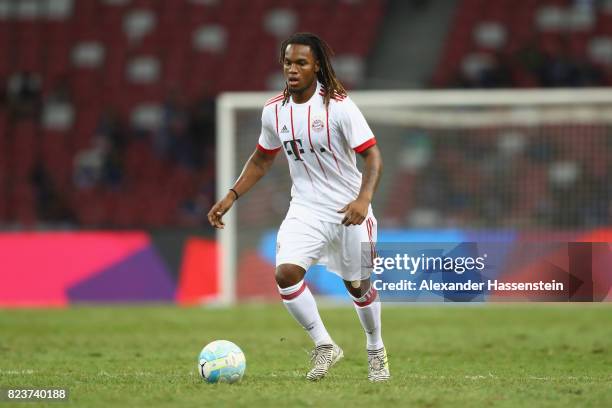 Renato Sanches of Bayern Muenchen runs with the ball during the International Champions Cup 2017 match between Bayern Muenchen and Inter Milan at...