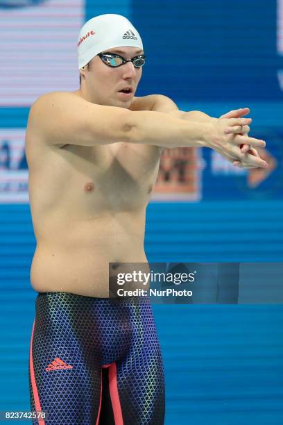 Marco Koch of Germany in the men's 200m breaststroke semi-final at the FINA World Championships 2017 in Budapest, Hungary, 27 July 2017.