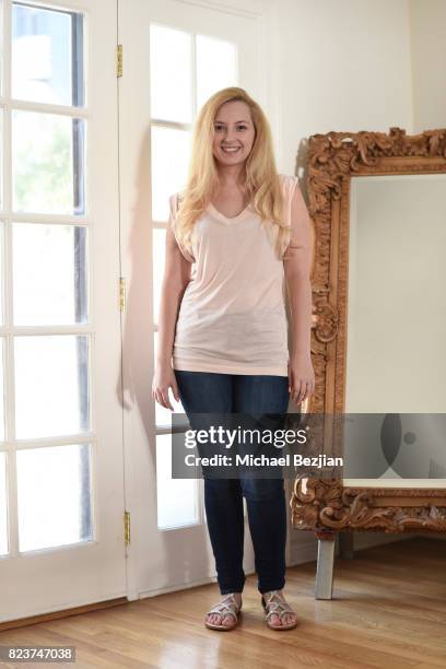 Actress Alexis Nolan is styled by George Blodwell at The Artists Project TAP Style House on July 26, 2017 in Los Angeles, California.