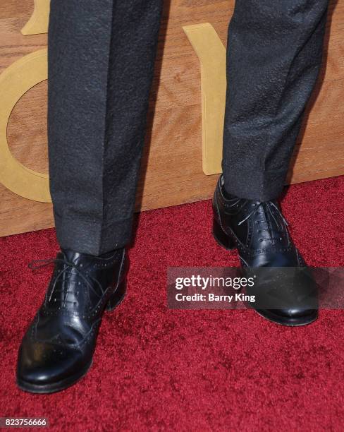 Actor Iddo Goldberg, shoe detail, attends the premiere of Amazon Studios' 'The Last Tycoon' at the Harmony Gold Preview House and Theater on July 27,...