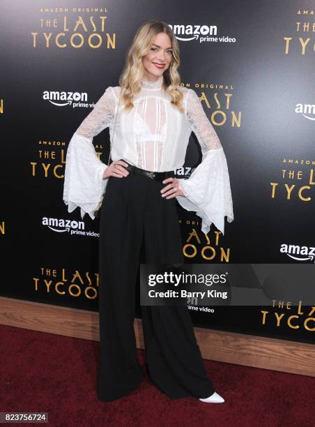 Actress Jaime King attends the premiere of Amazon Studios' 'The Last Tycoon' at the Harmony Gold Preview House and Theater on July 27, 2017 in...