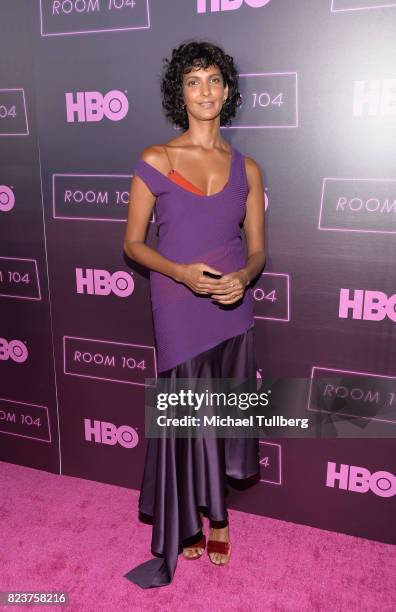 Actress Poorna Jagannathan attends the Los Angeles premiere for HBO's "Room 104" at Hollywood Forever on July 27, 2017 in Hollywood, California.