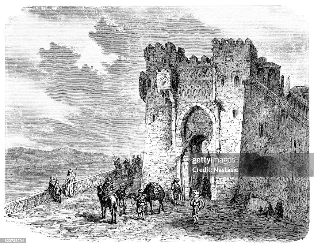 Puerta del Sol, eines der Tore in Toledo, Spanien