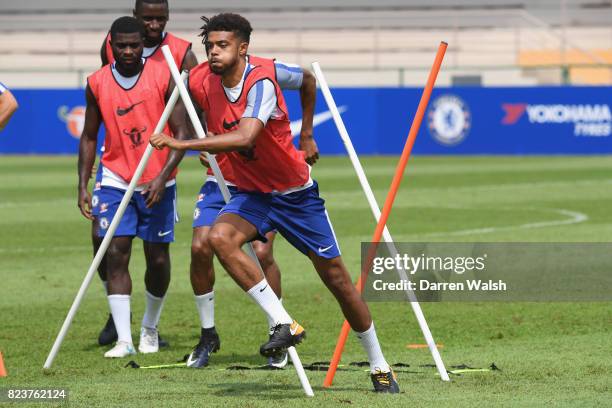 Jake Clarke-Salter of Chelsea during a training session at Singapore American School on July 28, 2017 in Singapore.