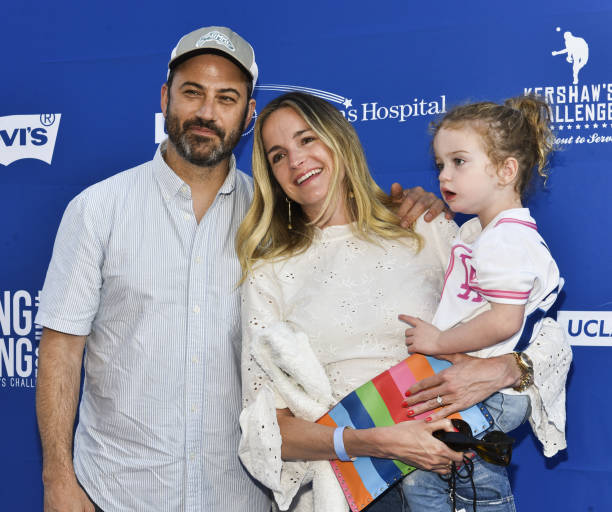 Host Jimmy Kimmel, wife Molly McNearney, and daughter Jane Kimmel attend the 5th Annual Ping Pong 4 Purpose on July 27, 2017 in Los Angeles,...