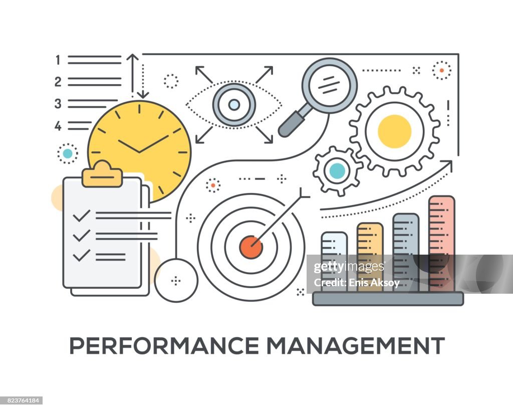 Performance Management Concept with icons