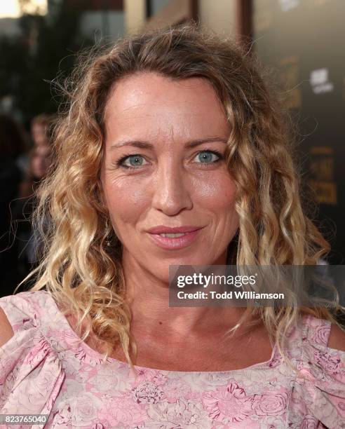 Sanny van Heteren at the Amazon Prime Video premiere of the original drama series "The Last Tycoon" at Harmony Gold Theatre on July 27, 2017 in Los...