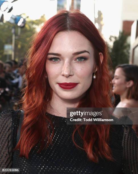 Actress Chloe Dykstra at the Amazon Prime Video premiere of the original drama series "The Last Tycoon" at Harmony Gold Theatre on July 27, 2017 in...