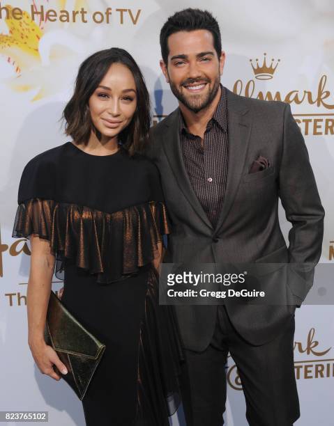 Cara Santana and Jesse Metcalfe arrive at the 2017 Summer TCA Tour - Hallmark Channel And Hallmark Movies And Mysteries at a private residence on...
