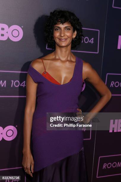 Poorna Jagannathan attends the premiere of HBO's "Room 104" at Hollywood Forever on July 27, 2017 in Hollywood, California.