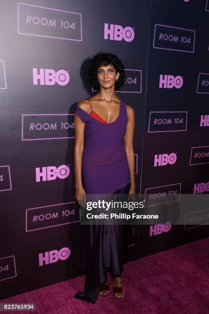 Poorna Jagannathan attends the premiere of HBO's "Room 104" at Hollywood Forever on July 27, 2017 in Hollywood, California.