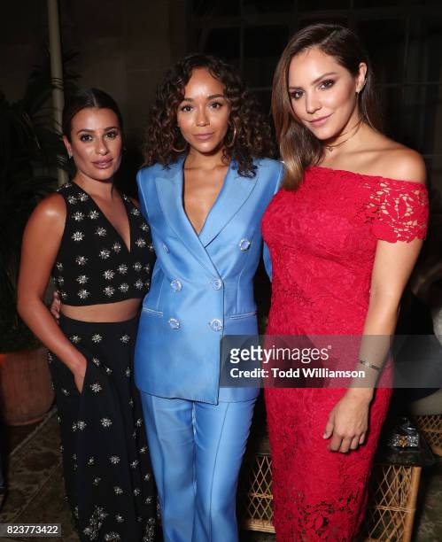 Actors Lea Michele, Ashley Madekwe, and Katharine McPhee at the Amazon Prime Video premiere of the original drama series "The Last Tycoon" at Harmony...