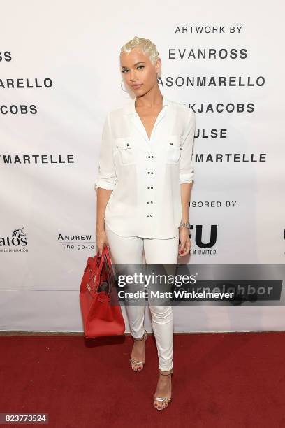 Ashley Martelle attends Freedom United Foundation presents Art with a Cause on July 27, 2017 in Los Angeles, California.
