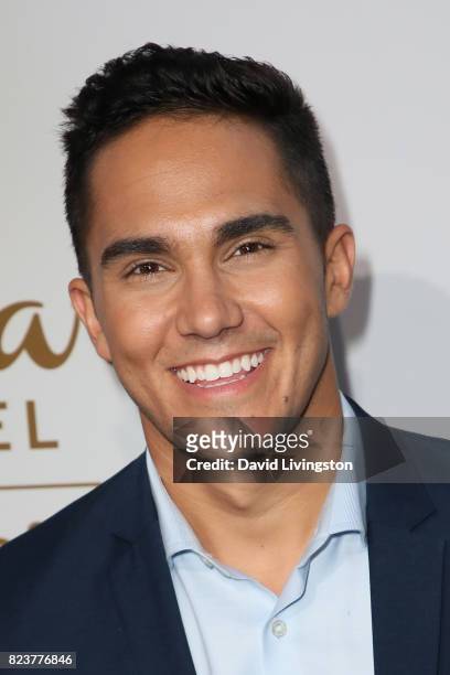 Actor Carlos PenaVega attends the Hallmark Channel and Hallmark Movies and Mysteries 2017 Summer TCA Tour on July 27, 2017 in Beverly Hills,...