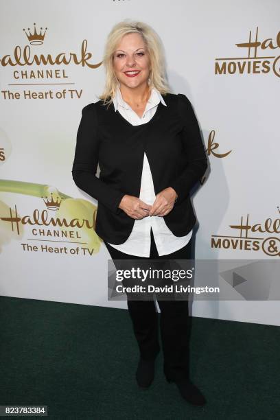 Nancy Grace attends the Hallmark Channel and Hallmark Movies and Mysteries 2017 Summer TCA Tour on July 27, 2017 in Beverly Hills, California.