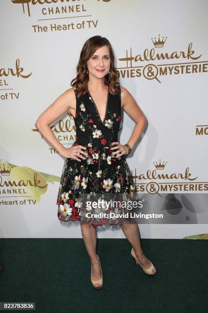Actress Kellie Martin attends the Hallmark Channel and Hallmark Movies and Mysteries 2017 Summer TCA Tour on July 27, 2017 in Beverly Hills,...