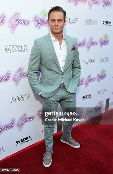 Actor Billy Magnussen attends the Los Angeles Premiere of "Ingrid Goes West" presented by SVEDKA Vodka and Avenue Los Angeles at ArcLight Cinemas on...