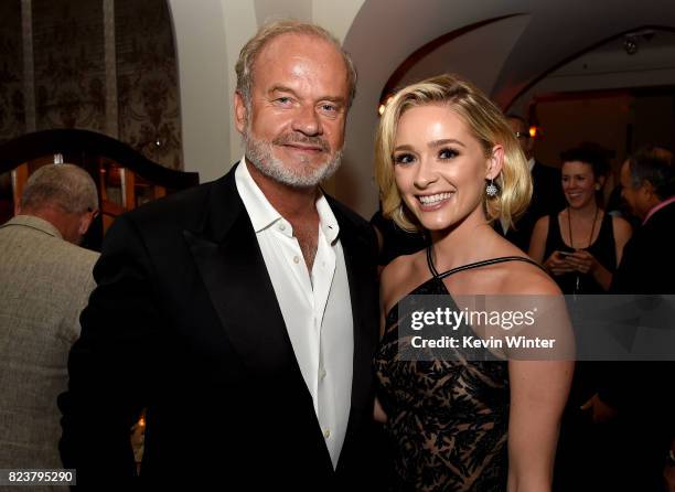 Actor Kelsey Grammer and his daughter Greer Grammer pose at the after party for the premiere of Amazon Studios' "The Last Tycoon" at the Chateau...