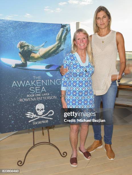 Rowena Patterson and Gabrielle Reece attend "The Awakening Sea" Launch Party By Rowena Patterson on July 27, 2017 in Malibu, California.