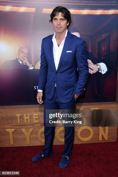 Argentina Polo Player Ignacio 'Nacho' Figueras attends the premiere of Amazon Studios' 'The Last Tycoon' at the Harmony Gold Preview House and...