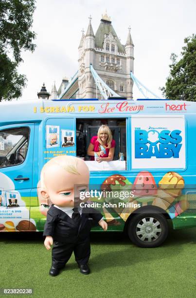 Kate Thornton launches "Boss Baby" Summer Tour to mark the film's DVD release at The Tower Hotel on July 28, 2017 in London, England.