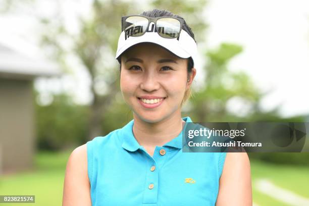 Riko Inoue of Japan smiles during the third round of the LPGA Pro-Test at the Kosugi Country Club on July 27, 2017 in Imizu, Toyama, Japan.