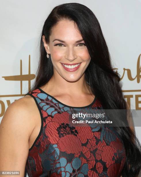 Actress Amanda Righetti attends the Hallmark Channel And Hallmark Movies And Mysteries 2017 Summer TCA Tour at on July 27, 2017 in Beverly Hills,...