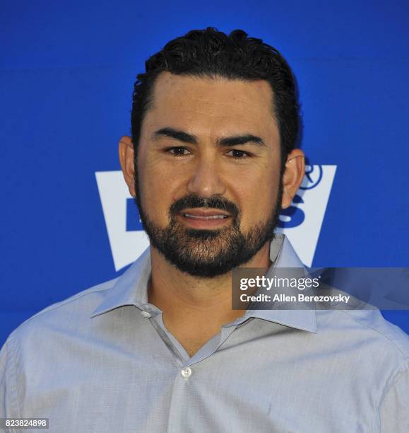 Dodgers baseball player Adrian Gonzalez attends the 5th Annual Ping Pong 4 Purpose on July 27, 2017 in Los Angeles, California.