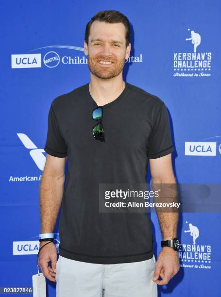 Dodgers baseball player Logan Forsythe attends the 5th Annual Ping Pong 4 Purpose on July 27, 2017 in Los Angeles, California.