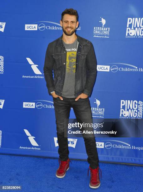 Bachelor" alum Nick Viall attends the 5th Annual Ping Pong 4 Purpose on July 27, 2017 in Los Angeles, California.