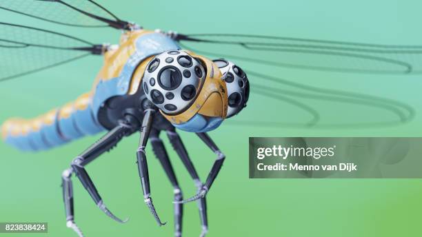 robotic dragonfly - libélula mosca imagens e fotografias de stock