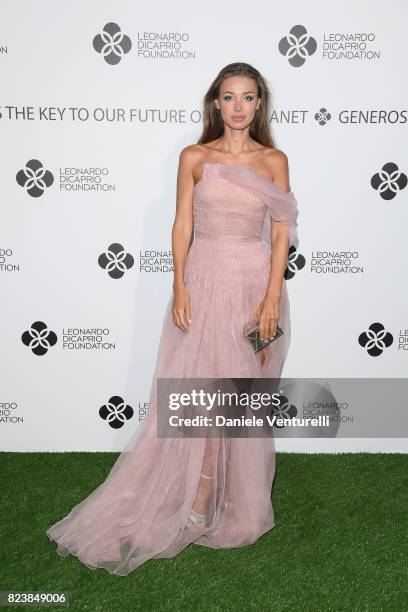 Lara Lieto attends the Leonardo DiCaprio Foundation 4th Annual Saint-Tropez Gala at Domaine Bertaud Belieu on July 27, 2017 in Saint-Tropez, France.