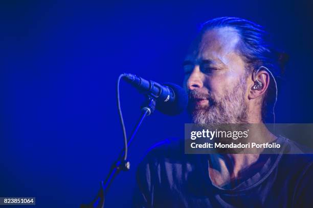 The singer-songwriter and leader of Radiohead Thom Yorke in concert for the iDays Festival 2017 at the Autodromo Nazionale di Monza. Monza, Italy....